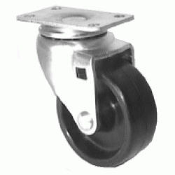 1 5/8" SWIVEL CASTER WITH PERFORMA RUBBER WHEEL